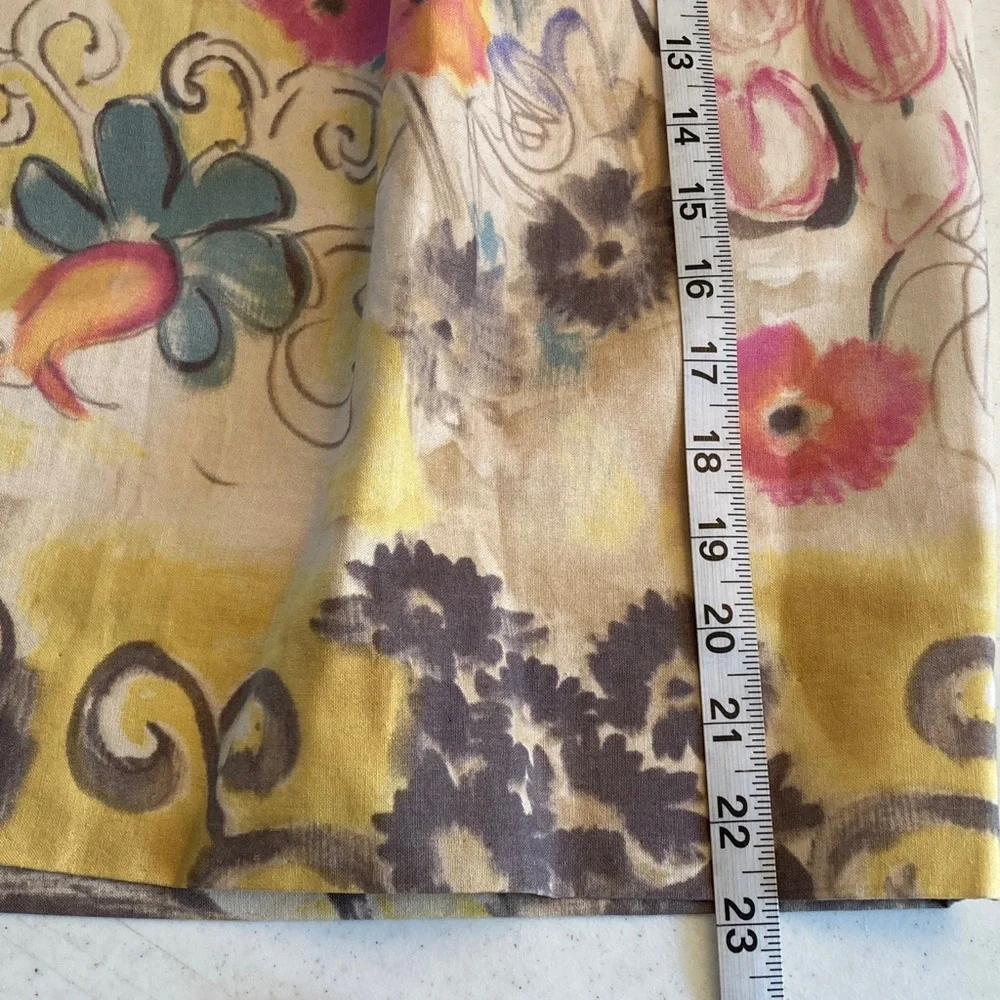 Alberta Ferretti Multicolor Floral A-Line Skirt - Picture 5 of 6